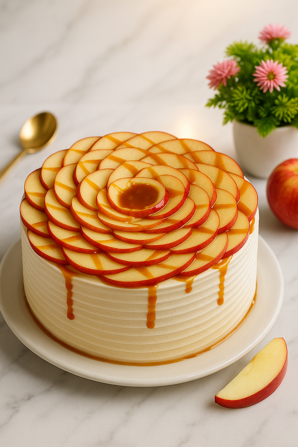 Apple Caramel Cake